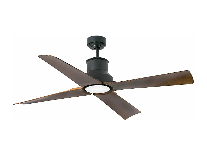 Ventilador de teto WINCHE M LED marrom DC