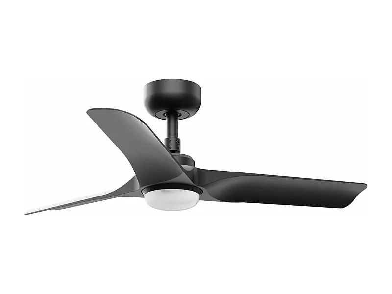 HEY S LED Zwarte plafondventilator