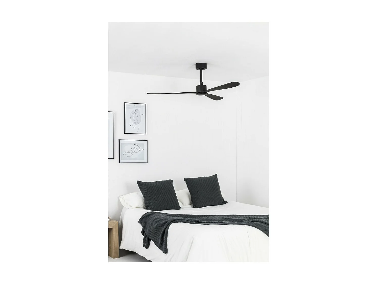 AMELIA Schwarzer Deckenventilator