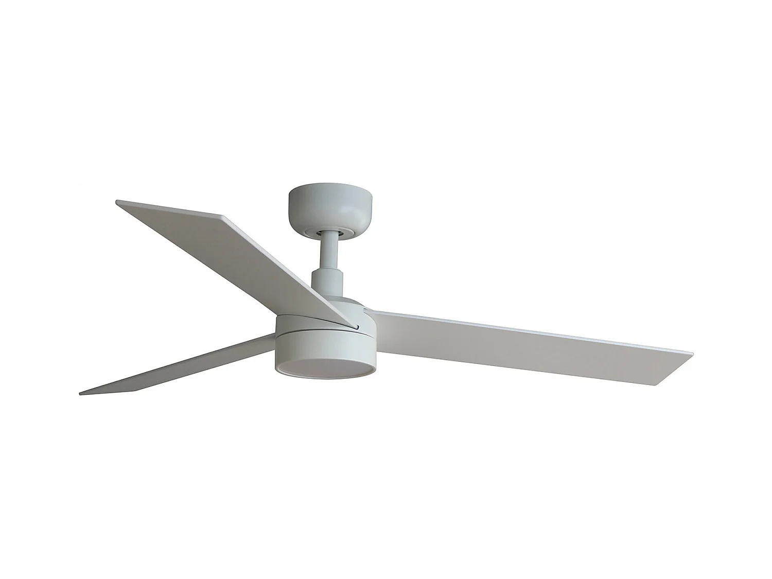 RUDDER S LED Ventilateur blanc/cendre
