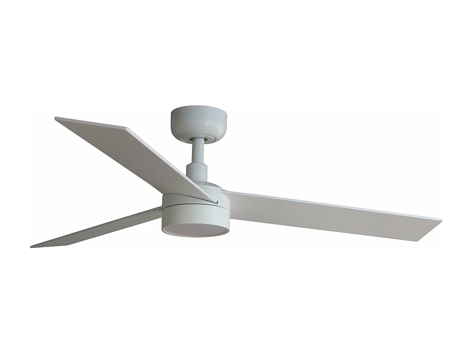 RUDDER S LED Ventilateur blanc/cendre