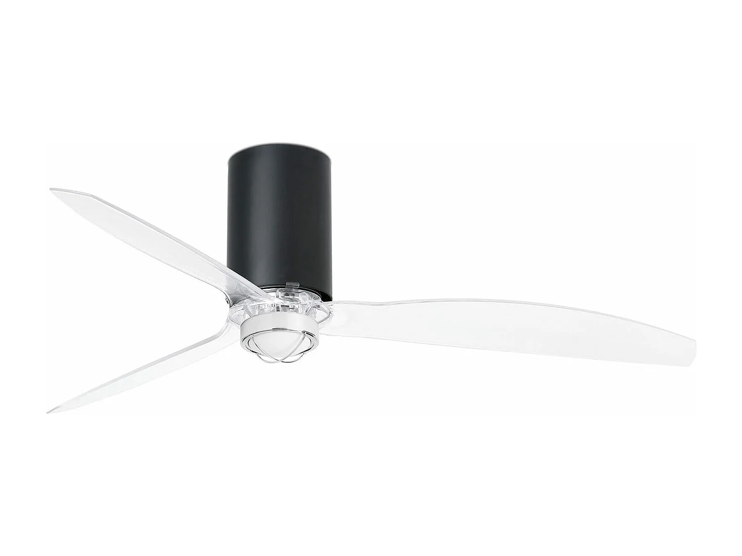 MINI TUBE FAN M LED Noir mat/transparent Ventilateur DC