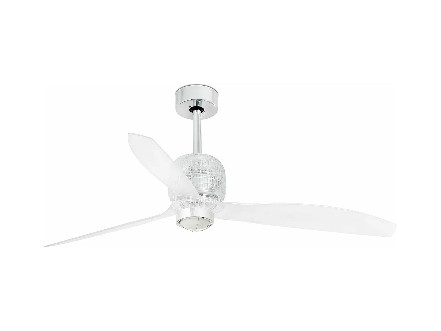 DECO FAN M LED Ventilateur DC chromé