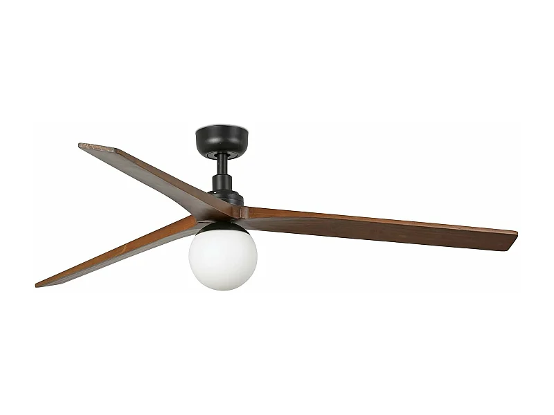 Ventilateur de plafond KLIM L DC E27 noir/noyer