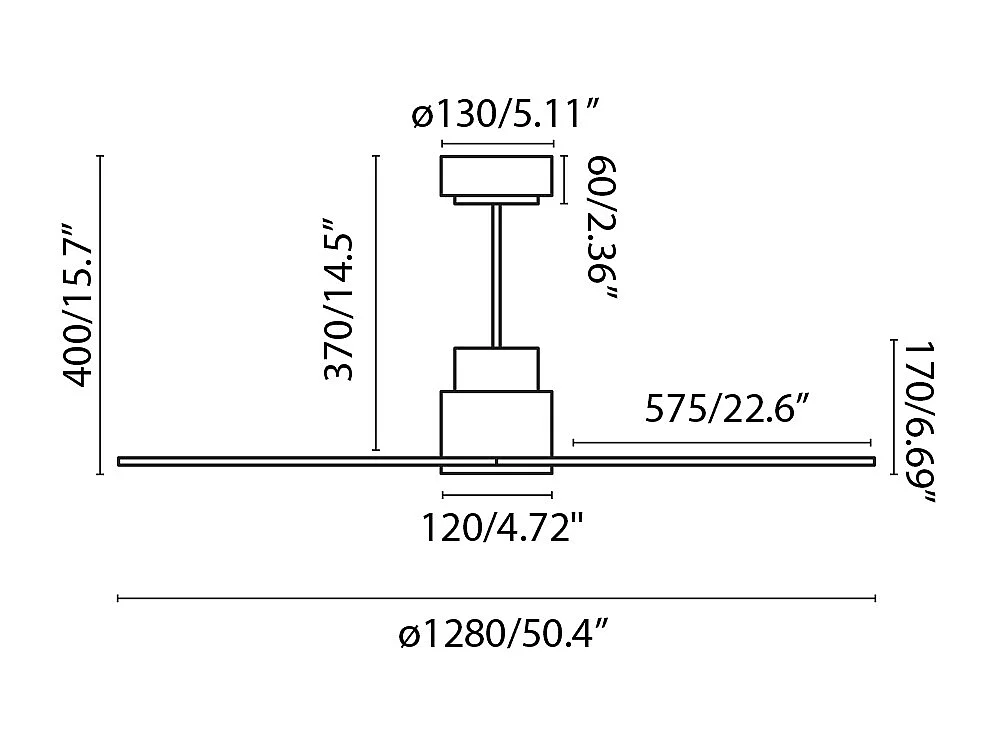 NASSAU M Brown Wentylator DC SMART