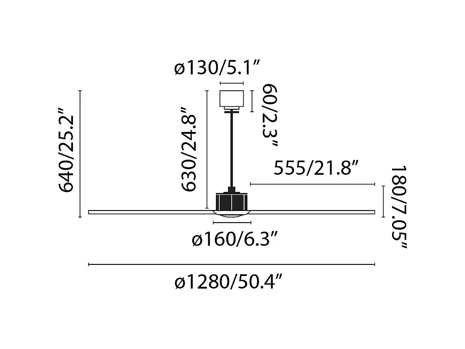 JUST FAN M Wentylator LED Stare złoto/drewno DC
