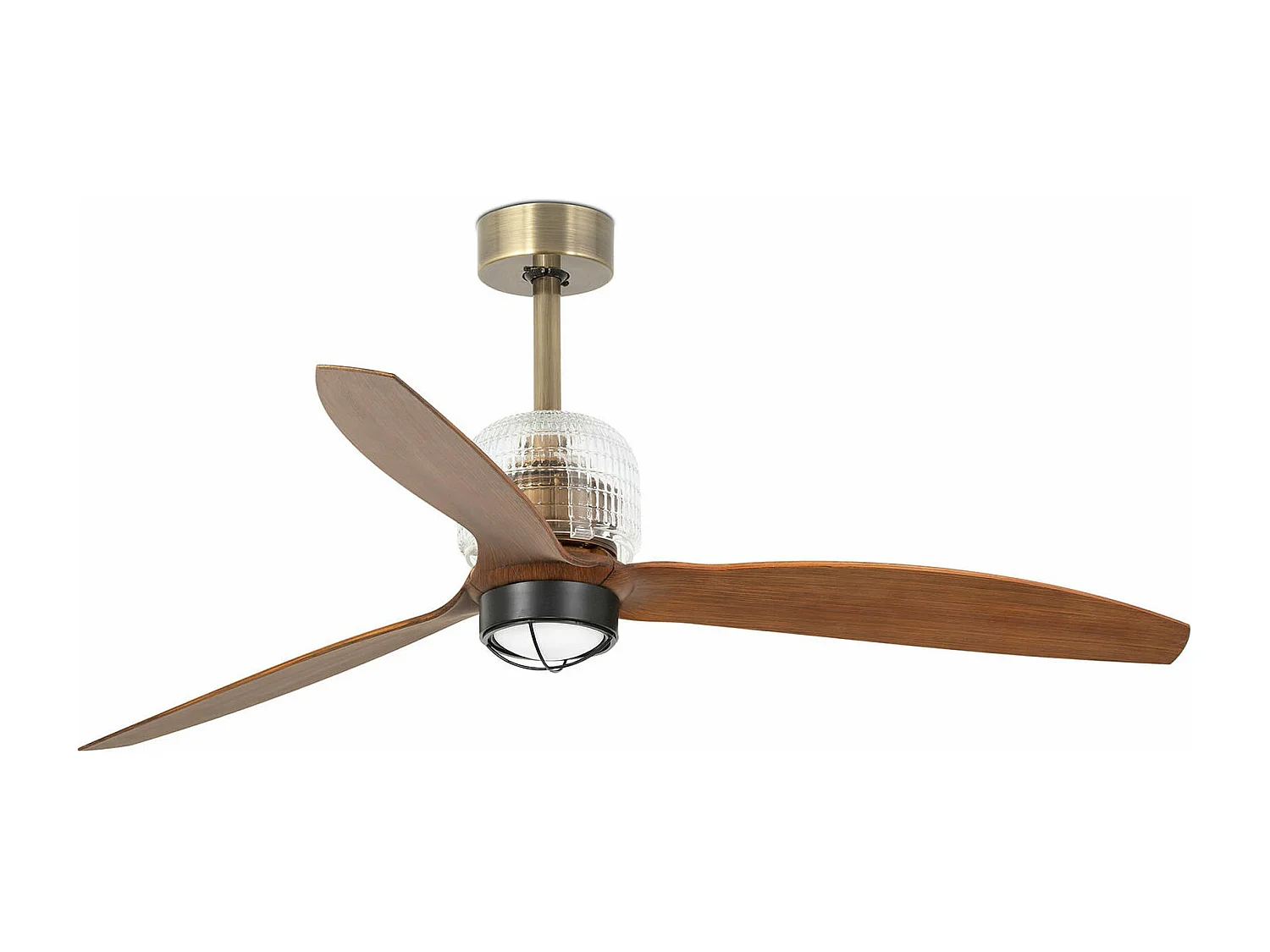 DECO FAN M LED Or/bois Ventilateur DC