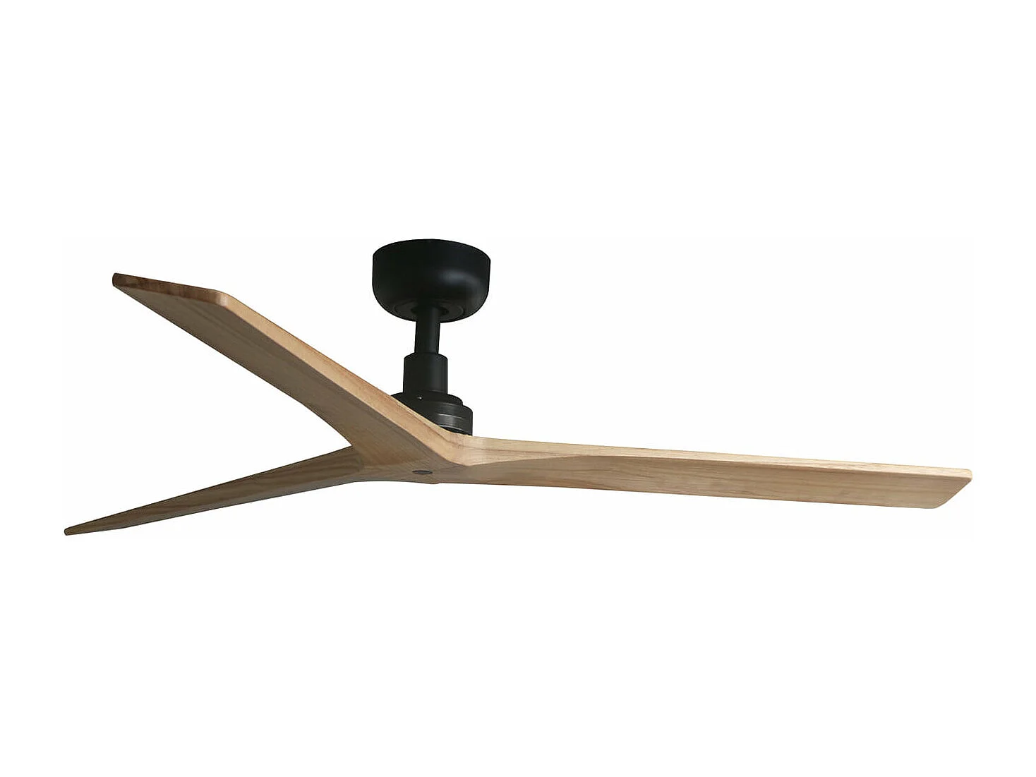 Ventilador KLIM M negro/madera de roble DC