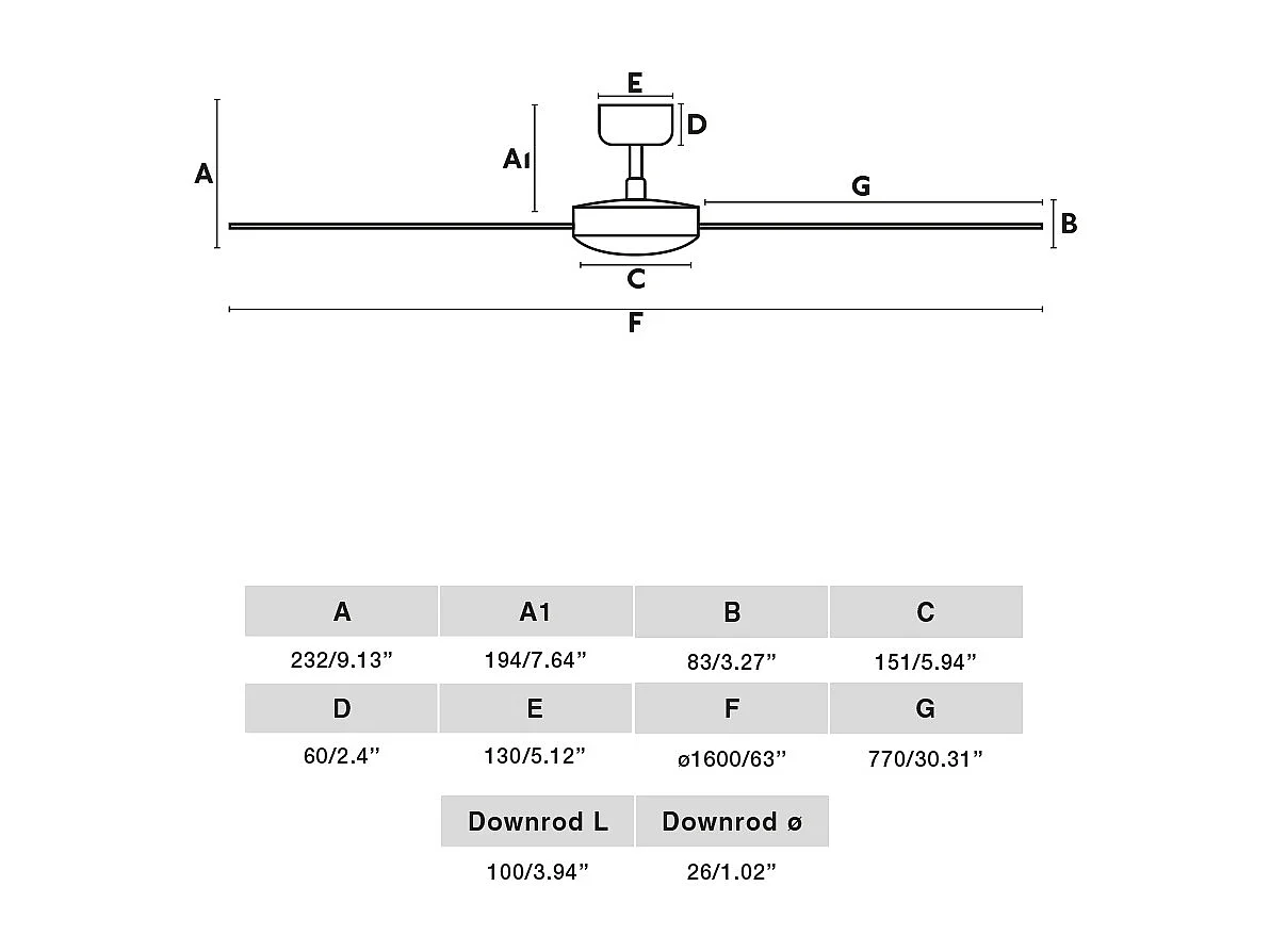 Ventilateur DC CRUISER XL Noir