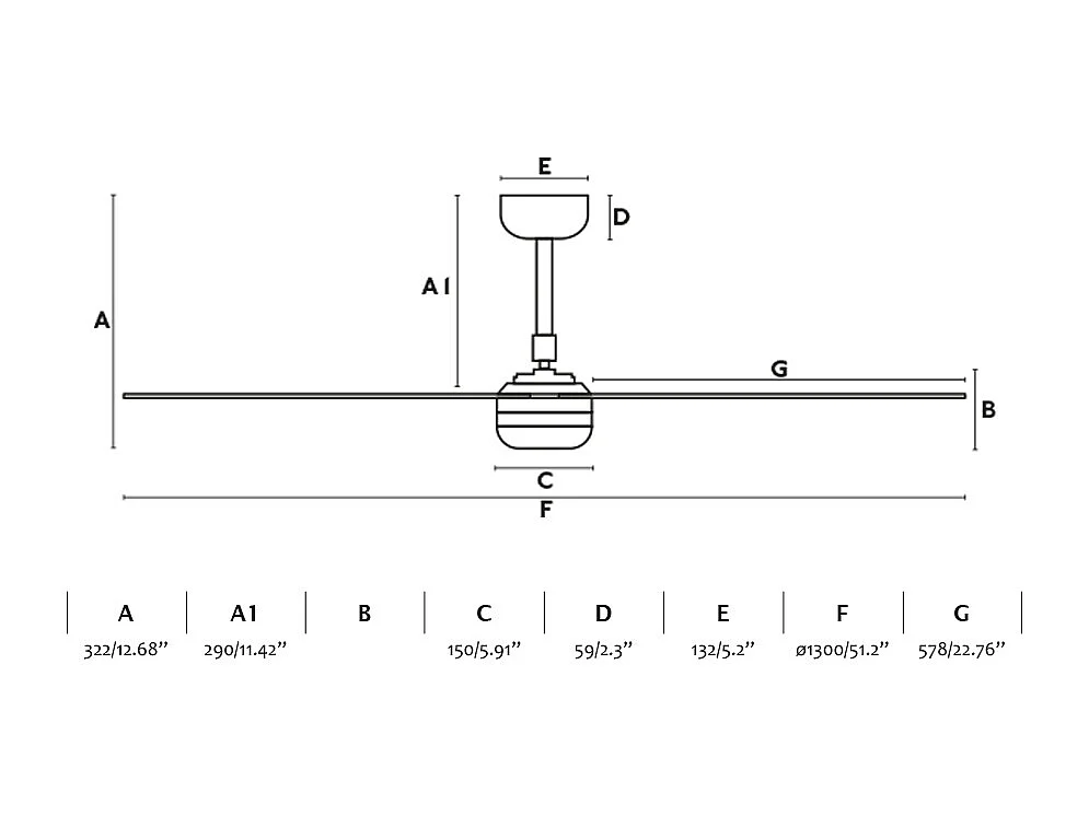 PUNT M LED Zwarte DC-ventilator
