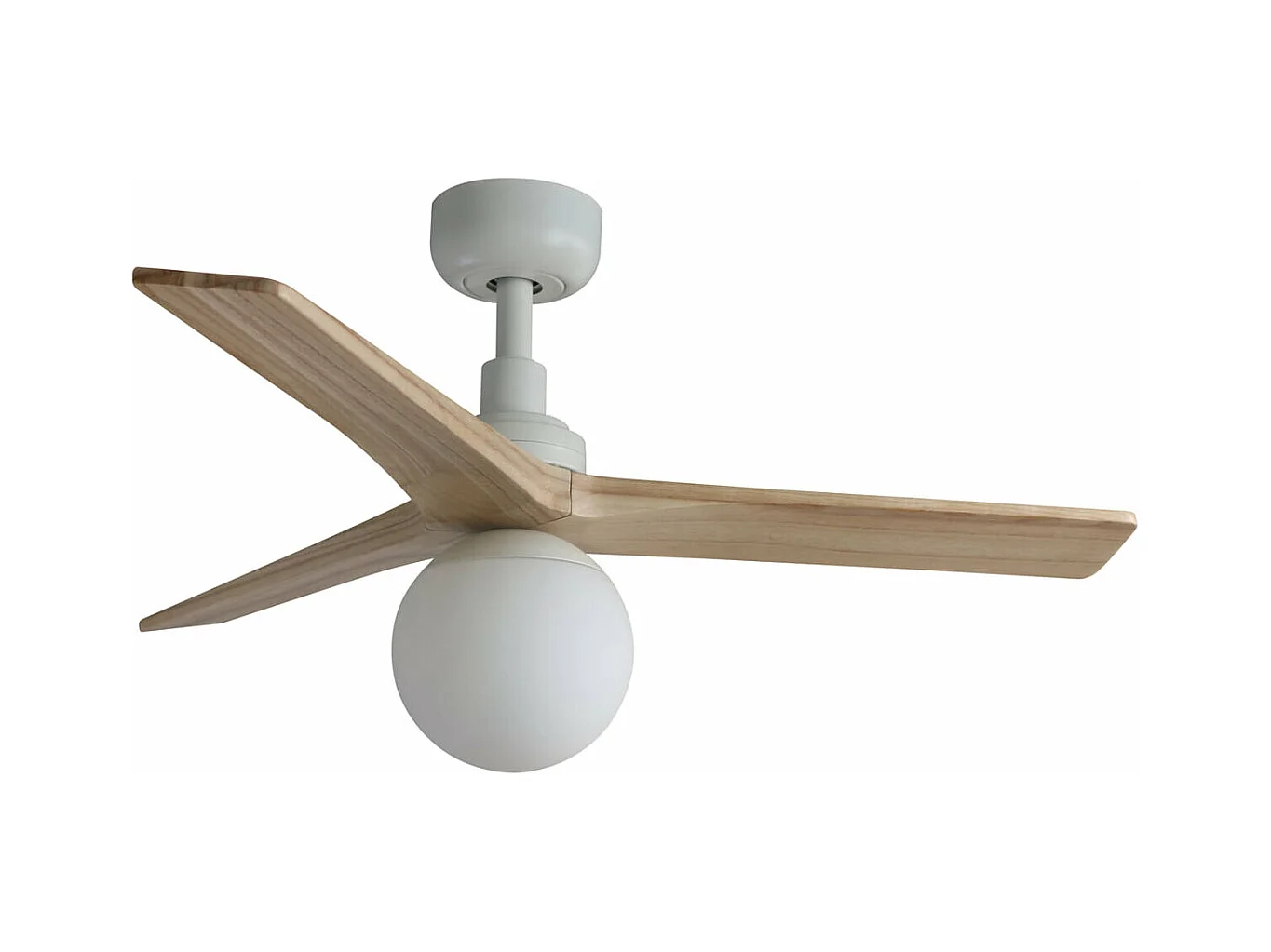 Ventilateur KLIM S DC E27 blanc/chêne