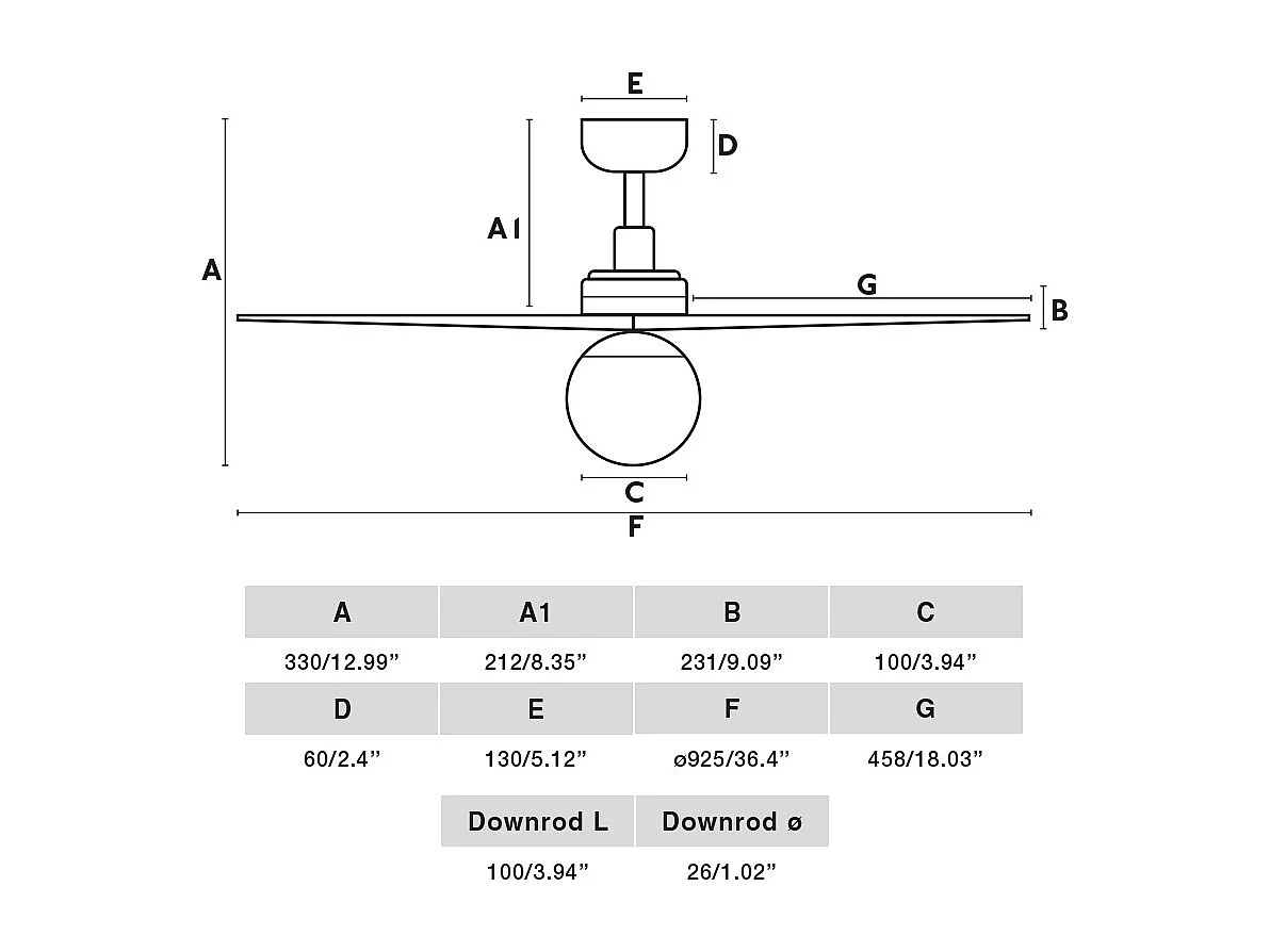 Ventilateur KLIM S DC E27 blanc/chêne