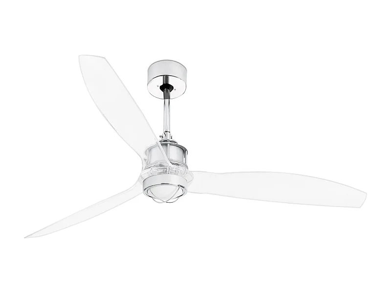 Ventilador de CC cromado LED JUST FAN M