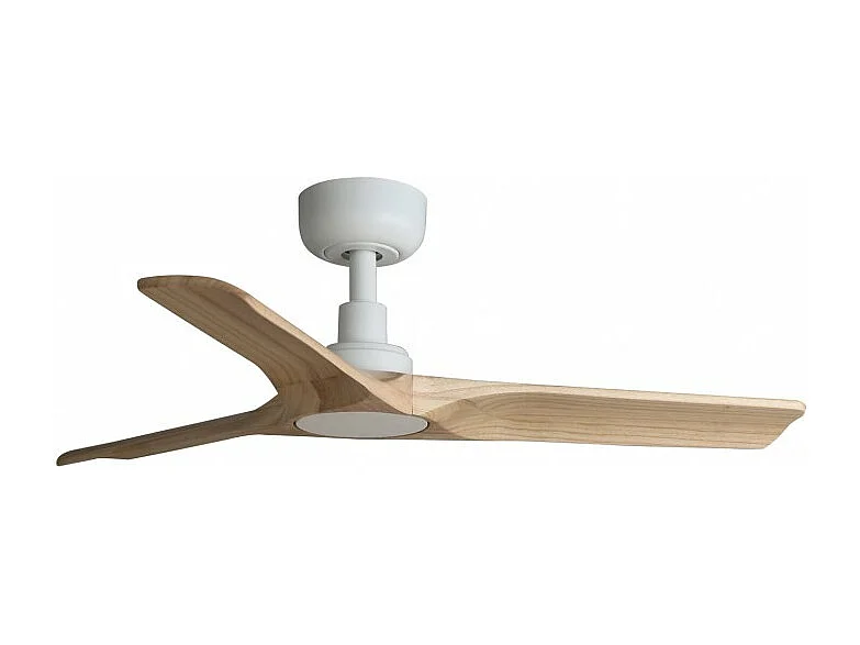 Ventilador Dc Heywood S Blanco Mate Temporizador Control Remoto Faro