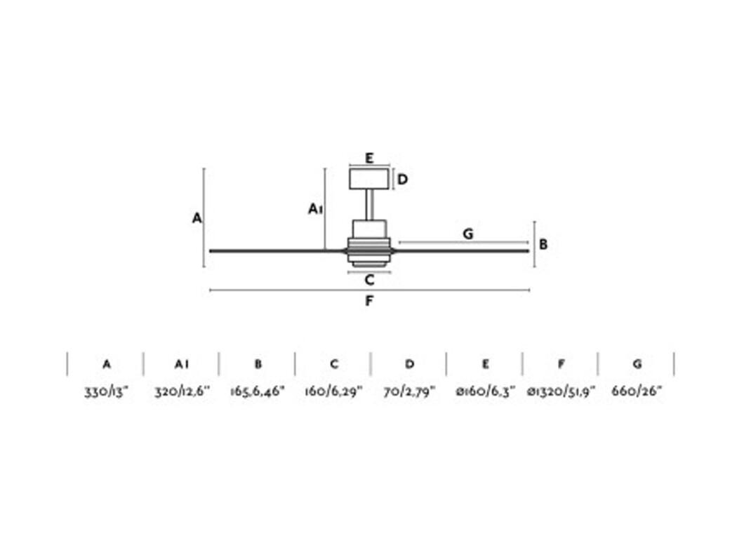 LANTAU L LED Ventilatore nichel opaco DC