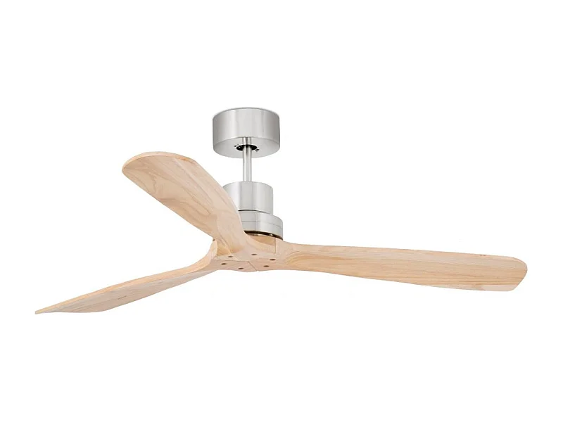 Ventilador DC LANTAU L mate em níquel/pinho