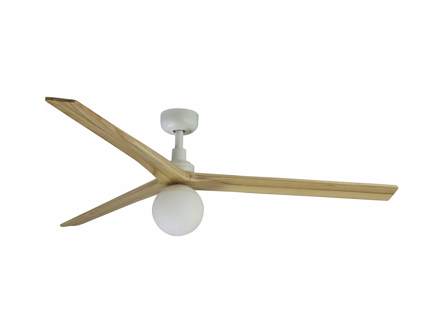 Ventilateur KLIM L DC E27 blanc/chêne