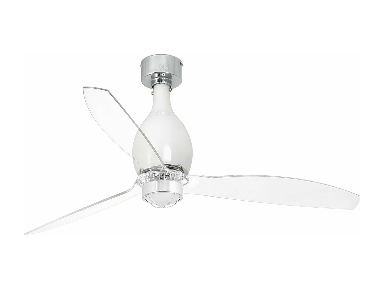 MINI ETERFAN M LED Ventilatore bianco brillante/trasparente DC