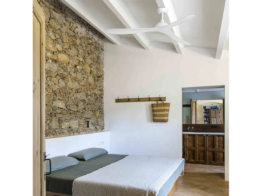 Faro Barcelona - Ventilatore da Soffitto Gotland L Bianco/Bianco - Motore DC Silenzioso, Senza Luce, Telecomando, 6 Velocità