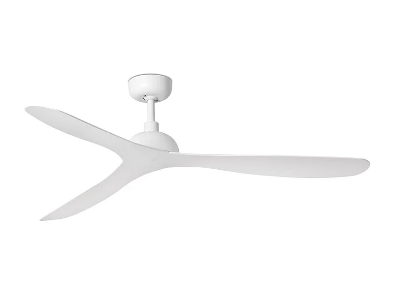 Ventilateur de plafond Faro Barcelona - Gotland L Blanc/Blanc - Moteur CC silencieux, sans lumière, télécommande, 6 vitesses