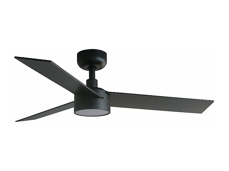 RUDDER S LED-Ventilator schwarz/walnuss