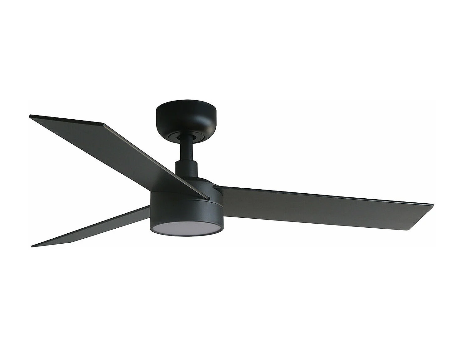 RUDDER S LED Ventilatore nero/noce