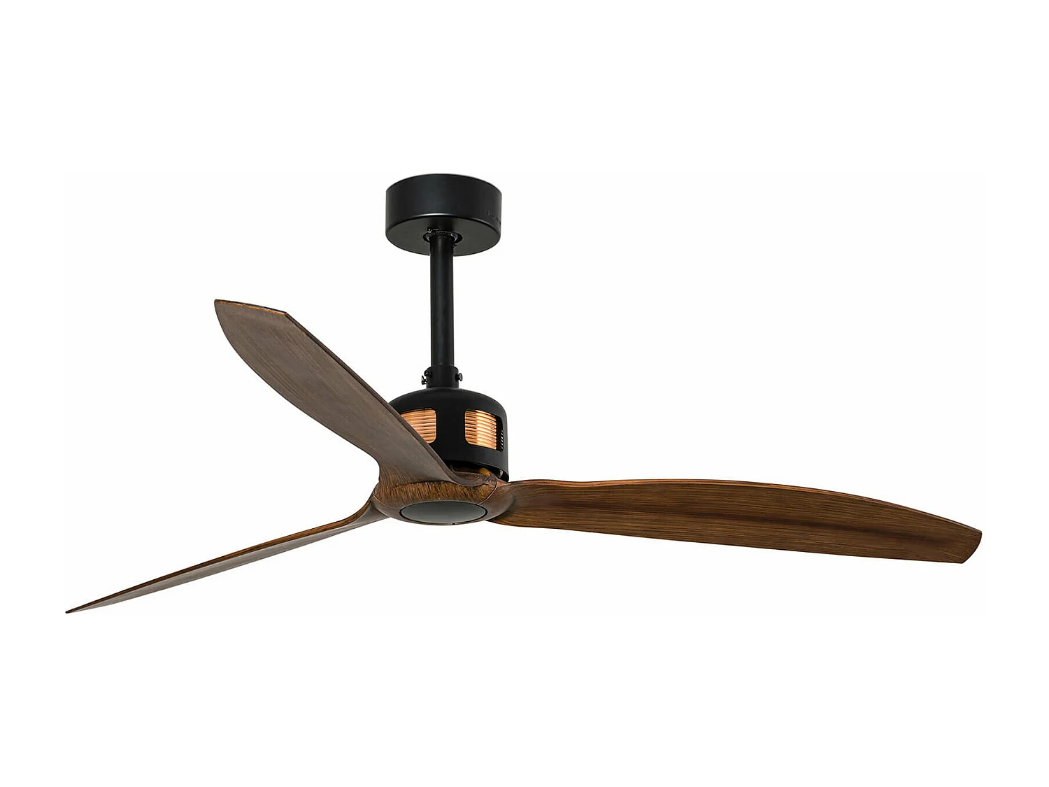 KUPFERVENTILATOR M Ventilator aus Schwarz/Holz