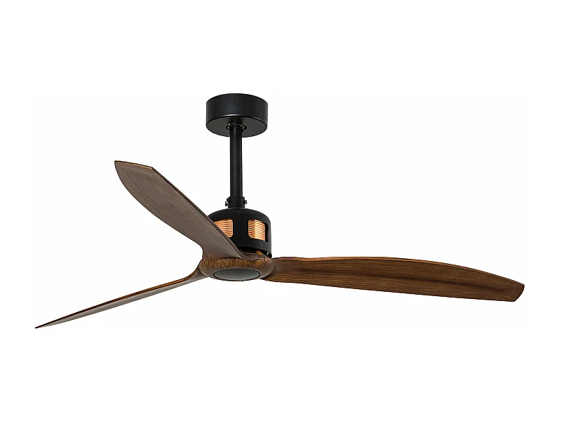 KUPFERVENTILATOR M Ventilator aus Schwarz/Holz