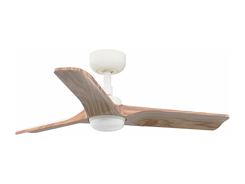 HEYWOOD S LED Weiß/Holz DC-Ventilator