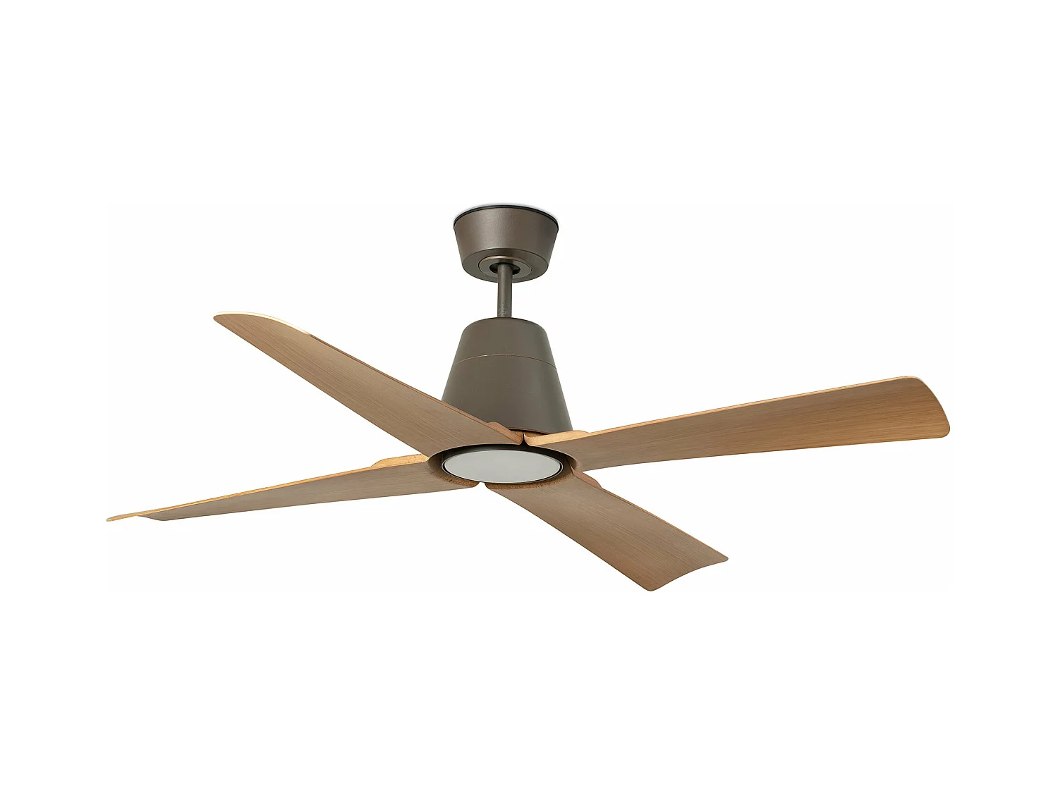TYPHOON M LED Ventilateur LED marron/bois