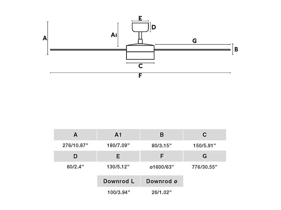 CRUISER XL LED Weißer DC-Lüfter