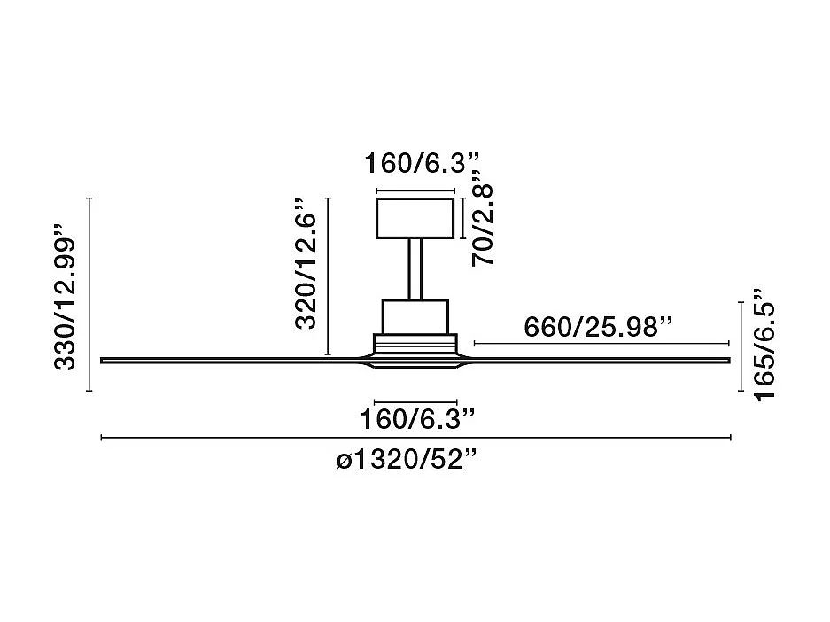 Faro Barcelona - Lantau L Zwart/Houten Plafondventilator - Stille DC-motor, Geen licht, Afstandsbediening, 6 snelheden
