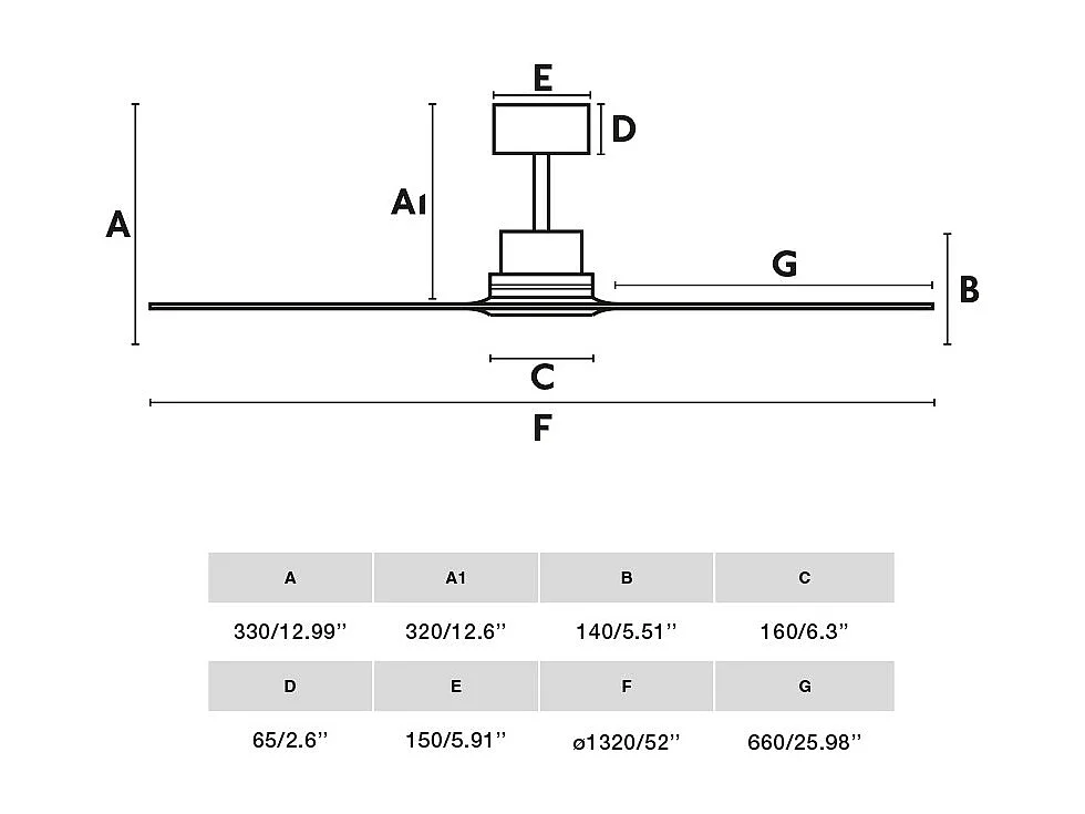 Faro Barcelona - Lantau L Zwart/Houten Plafondventilator - Stille DC-motor, Geen licht, Afstandsbediening, 6 snelheden