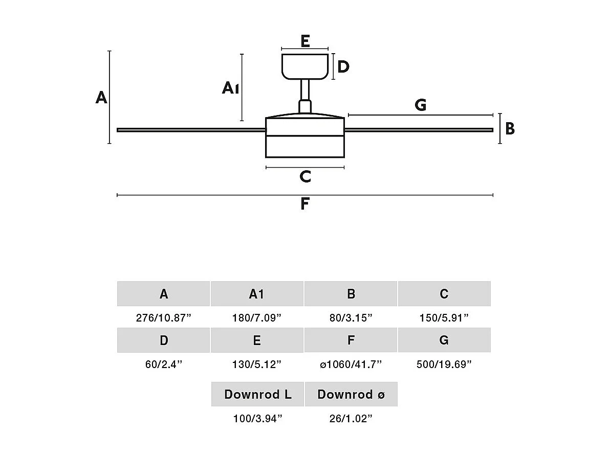 Wentylator DC CRUISER S LED w kolorze białym