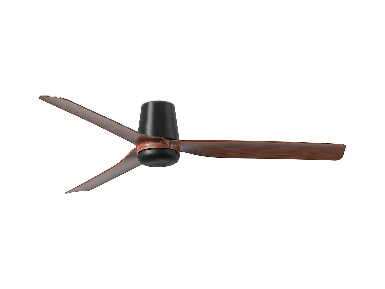 PUNT TUB M Ventilateur DC noir/bois foncé