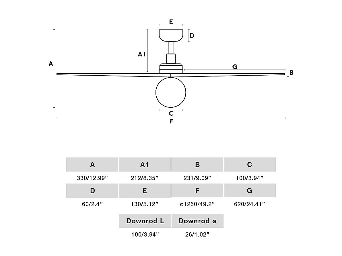 Ventilateur KLIM M DC E27 blanc/chêne