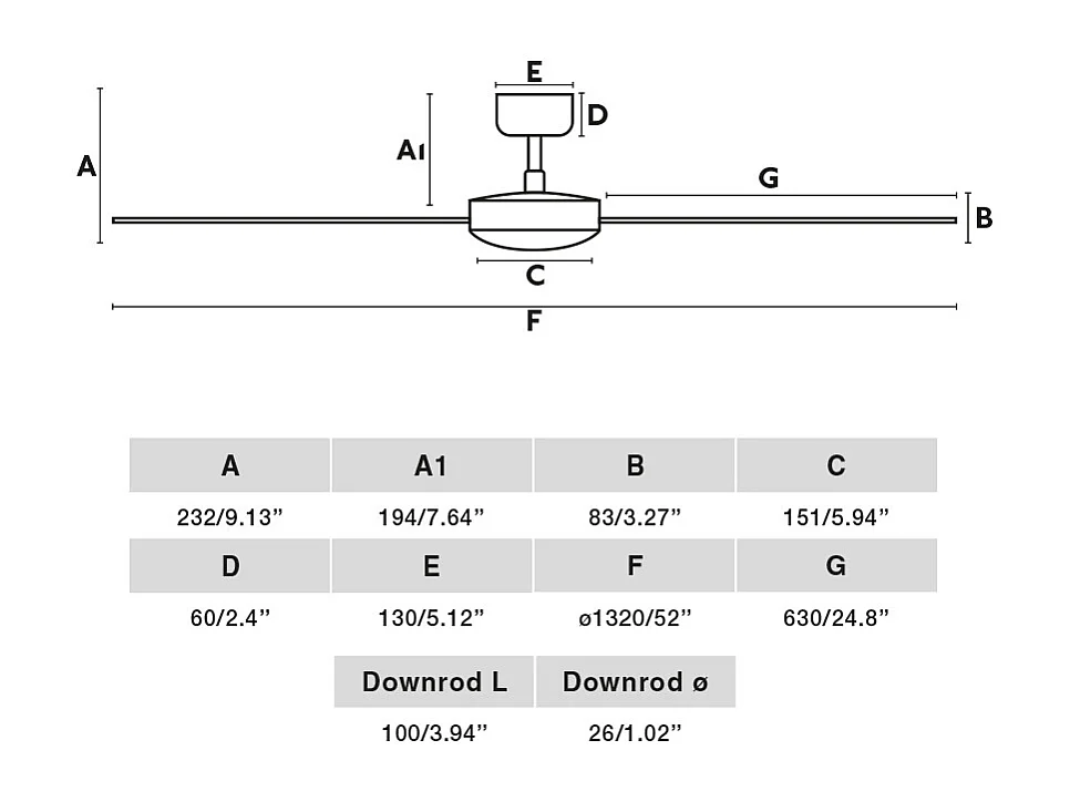 Ventilateur DC CRUISER L Noir