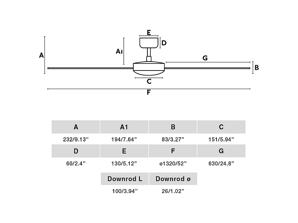 CRUISER L Zwarte DC-ventilator