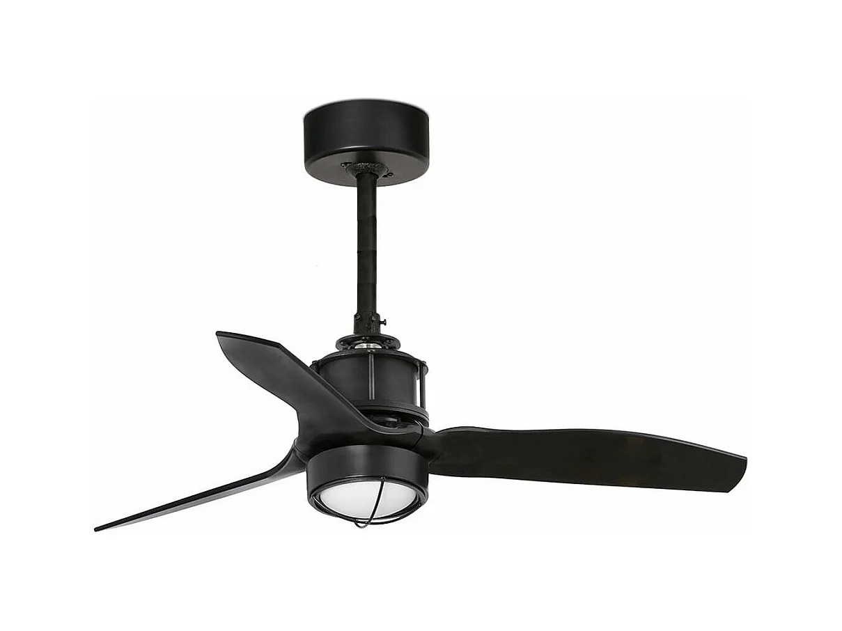 JUST FAN XS LED-ventilator mat zwart DC 81cm