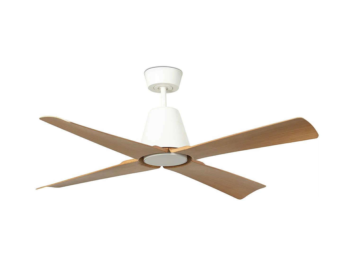 TYPHOON M LED Ventilateur LED blanc/bois