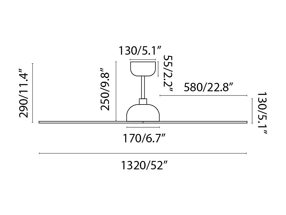 Faro Barcelona - Gotland L Zwart/Houten Plafondventilator - Stille DC-motor, Geen licht, Afstandsbediening, 6 snelheden