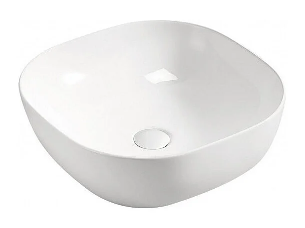 Vasque en céramique Smile - 41 x 41 x 15 cm - Blanc