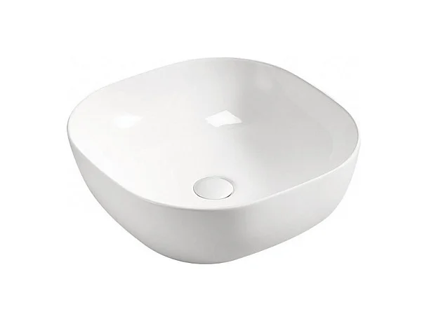 Vasque en céramique Smile - 41 x 41 x 15 cm - Blanc