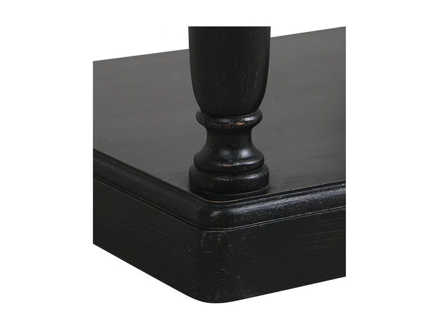 Table de chevet 2 tiroirs Bois Noir - Manoir Interior's