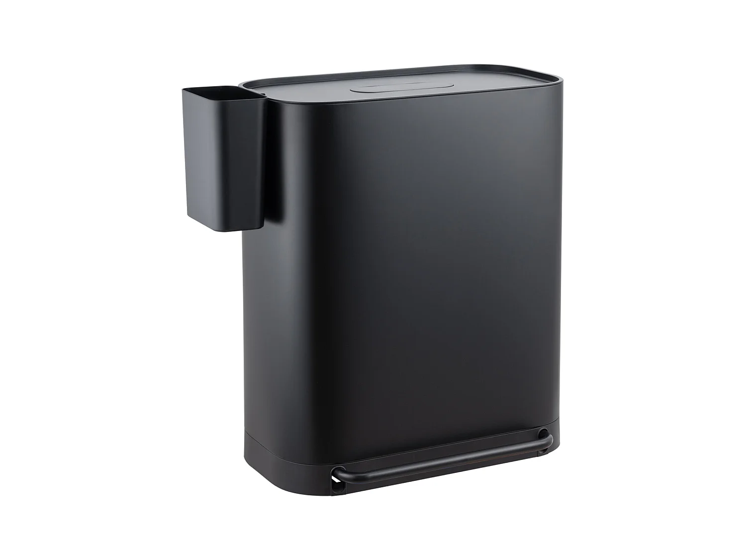 SVITA MLT2X30 Poubelle à pédale 60l 2 compartiments avec couvercle noir