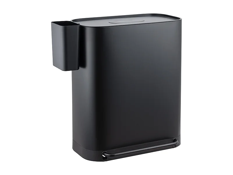 SVITA MLT2X30 Poubelle à pédale 60l 2 compartiments avec couvercle noir