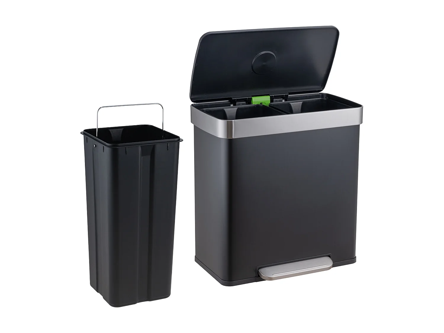 MÜLLEIMER LT2X30 60l Schwarz