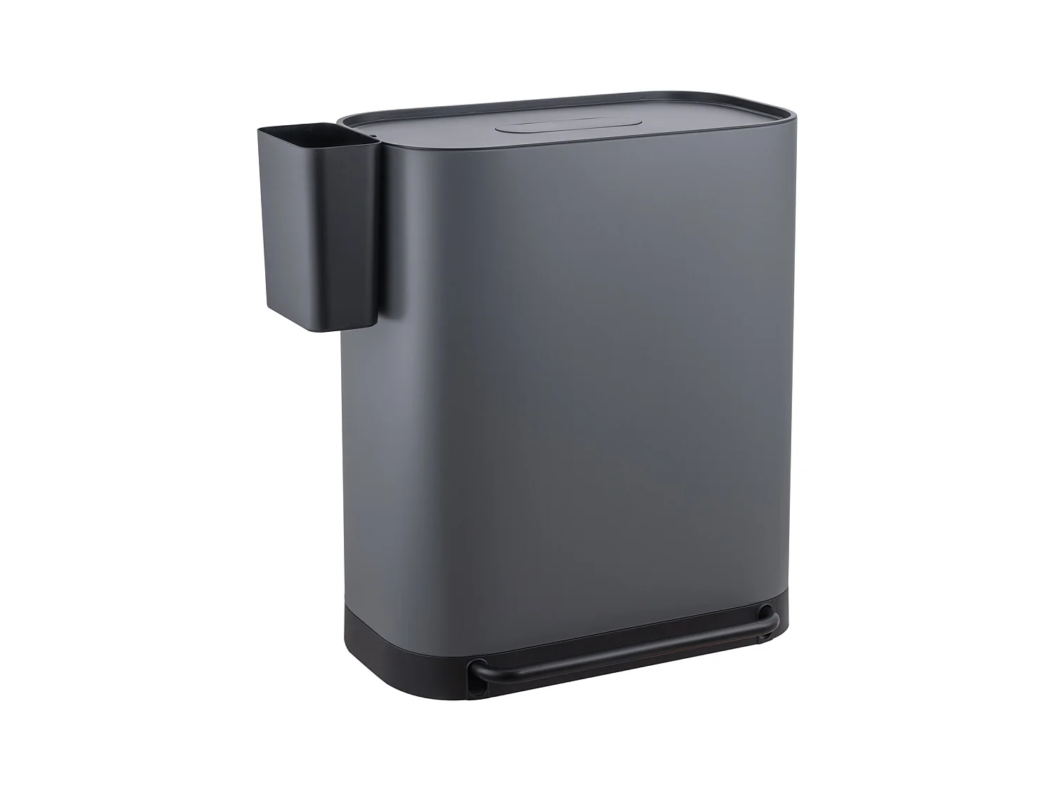 SVITA MLT2X30 Poubelle à pédale 60l 2 compartiments avec couvercle gris