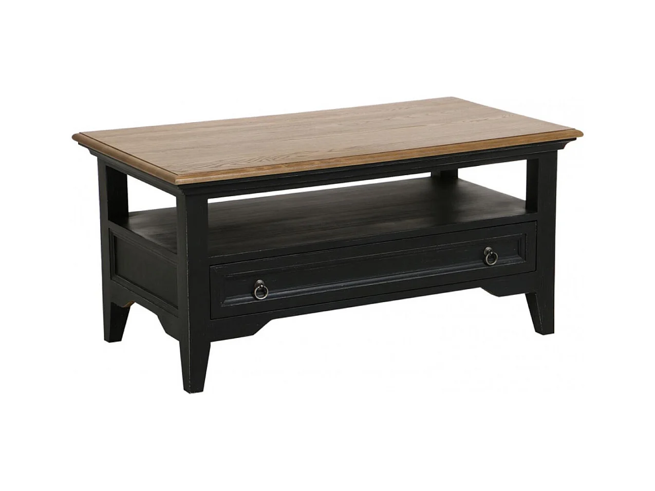 Table basse rectangulaire Bois Noir - Esquisse Interior's