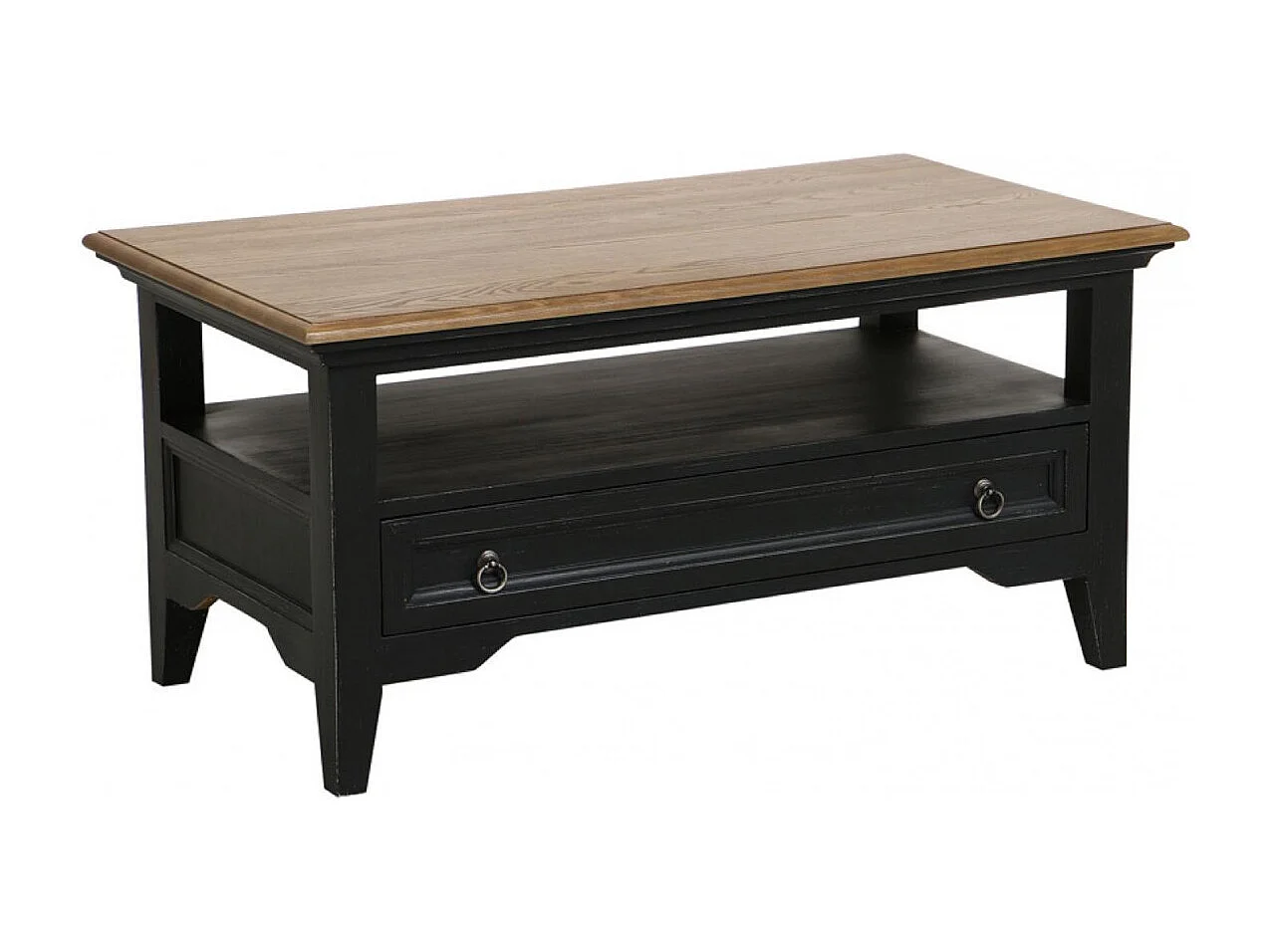 Table basse rectangulaire Bois Noir - Esquisse Interior's